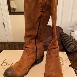 b.o.c. Suede Western Boots Size 8.5
